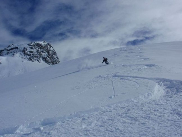  Descenso fuera pista La Plagne 